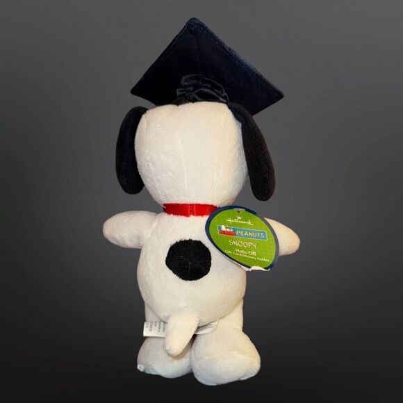 Hallmark Peanuts SnoopyGraduation Hat Pops Up Plush Gift Card/Money Holder 8” - Picture 6 of 7